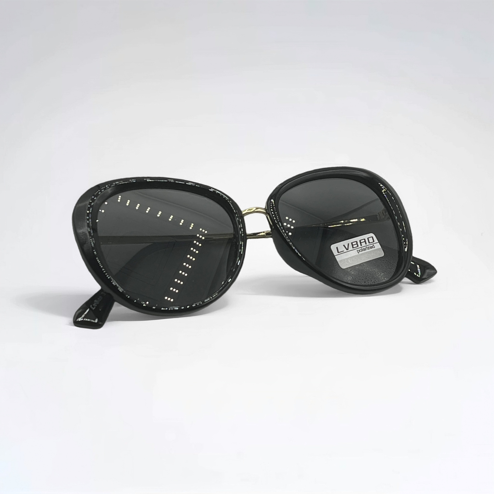 عینک آفتابی زنانه پروانه ای مشکی پلاریزه